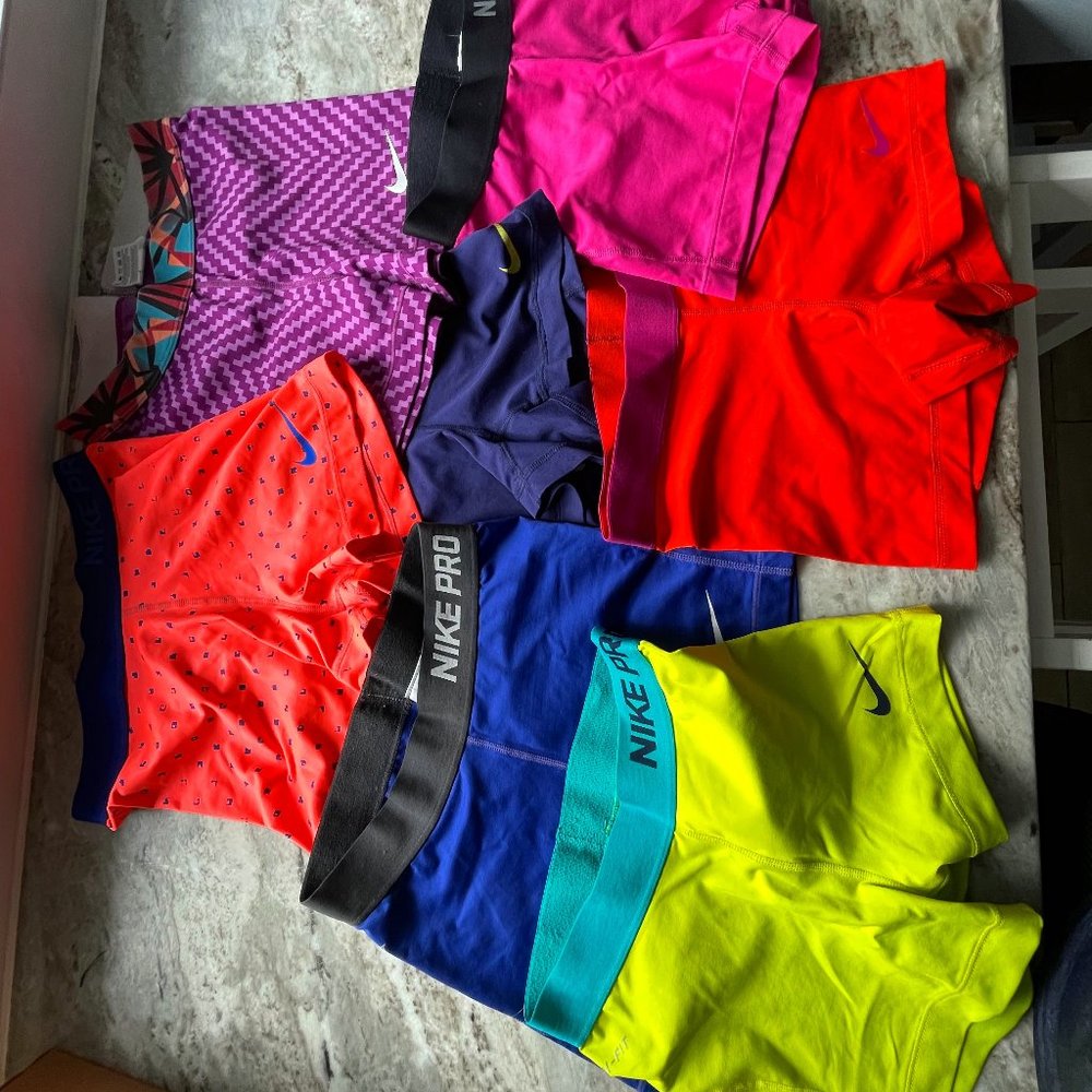 Lot of 7 Nike Bike Shorts size S